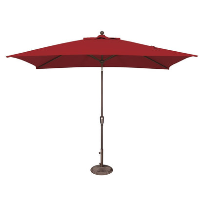 Parasol inclinable rectangulaire SimplyShade Catalina de 3 mètres (10 pieds) avec bouton-poussoir