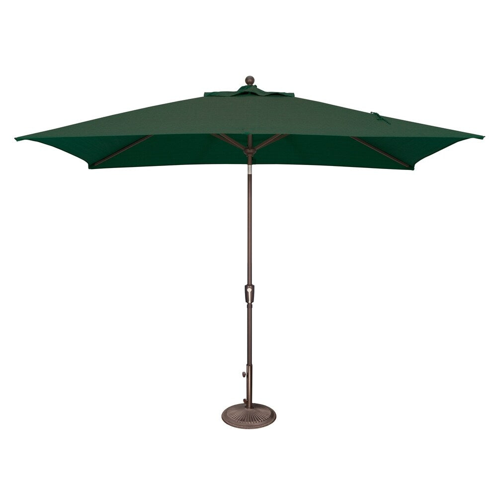 Parasol inclinable rectangulaire SimplyShade Catalina de 3 mètres (10 pieds) avec bouton-poussoir