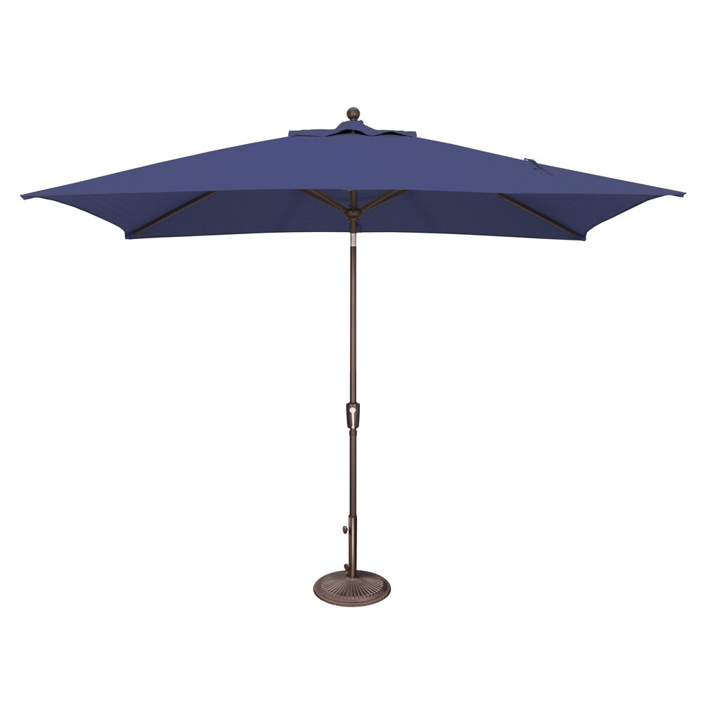 Parasol inclinable rectangulaire SimplyShade Catalina de 3 mètres (10 pieds) avec bouton-poussoir
