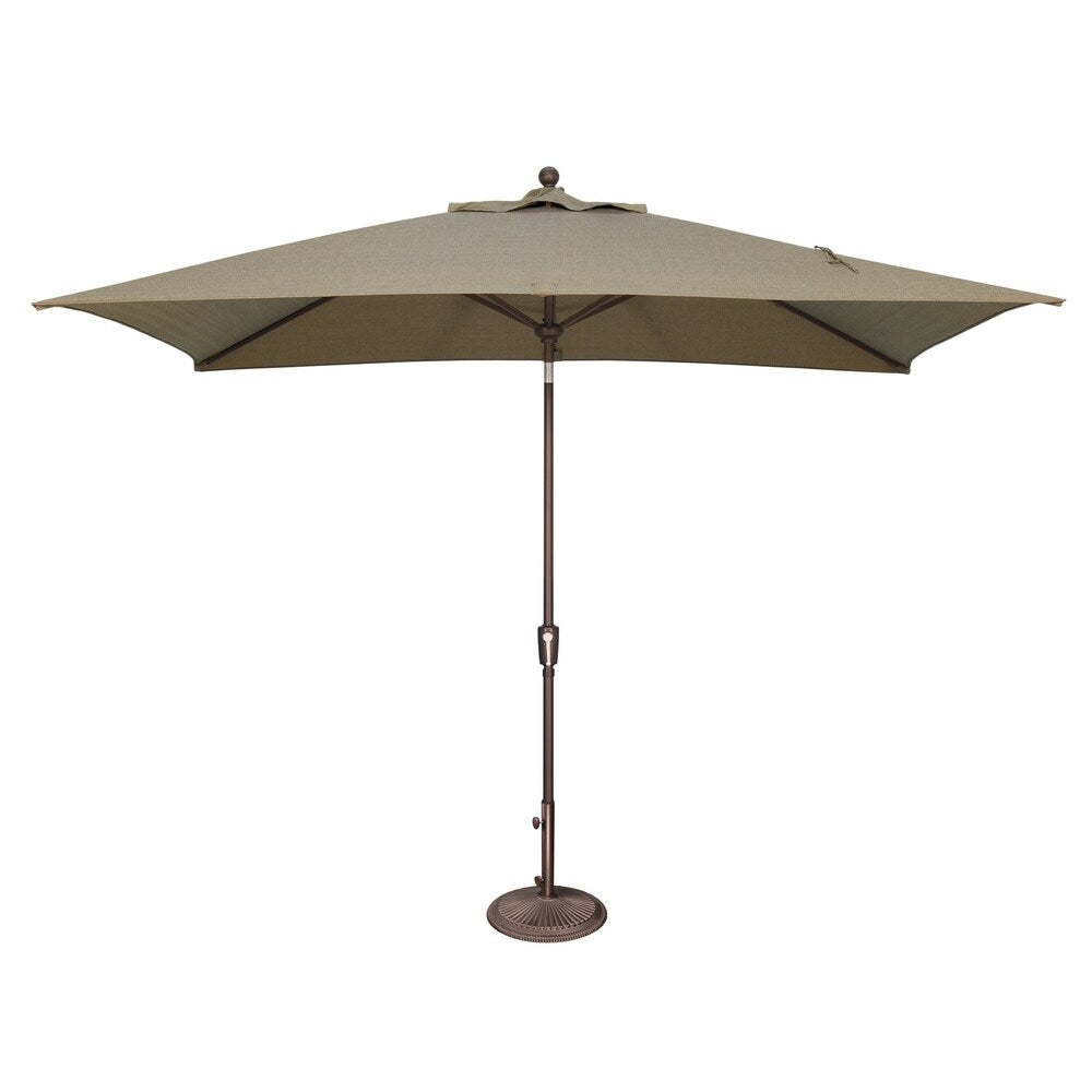 Parasol inclinable rectangulaire SimplyShade Catalina de 3 mètres (10 pieds) avec bouton-poussoir
