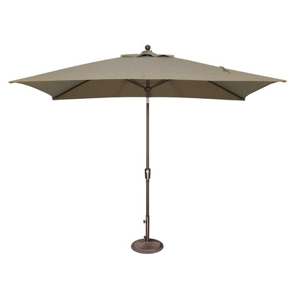 Parasol inclinable rectangulaire SimplyShade Catalina de 3 mètres (10 pieds) avec bouton-poussoir