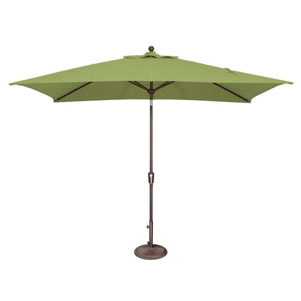 Parasol inclinable rectangulaire SimplyShade Catalina de 3 mètres (10 pieds) avec bouton-poussoir