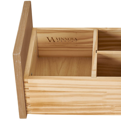 Meuble-lavabo Hervas avec plan de toilette en marbre naturel, sans miroir.