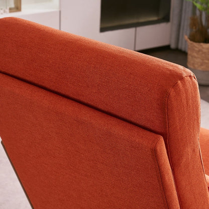 Fauteuil de loisirs à dossier haut avec accoudoirs en bois massif, fauteuil d'appoint.