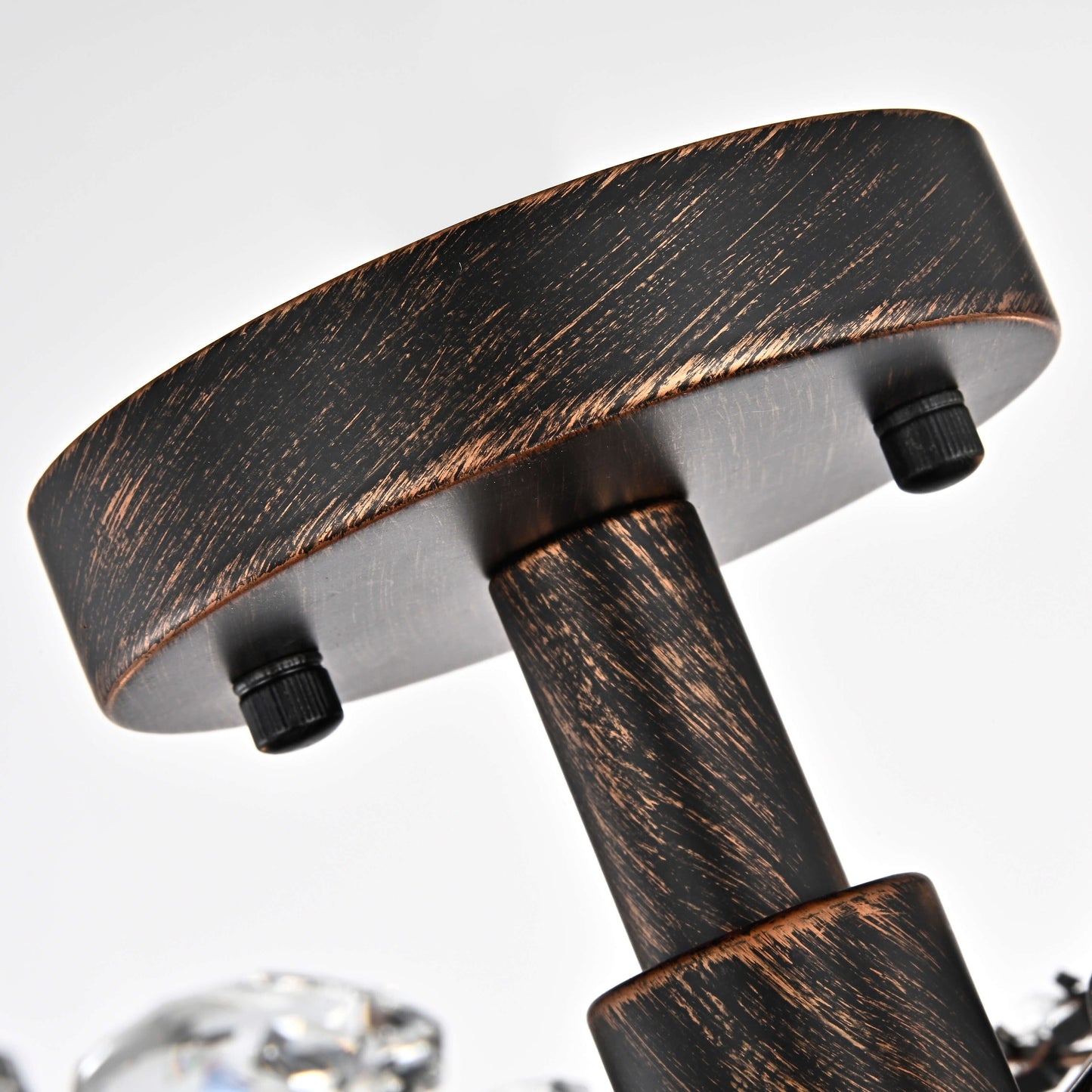 Holly, plafonnier à 4 lumières avec feuilles de cristal