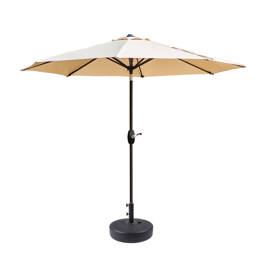 Parasol de terrasse Holme de 2,7 mètres et son support de pied