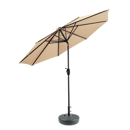 Parasol de terrasse Holme de 2,7 mètres et son support de pied