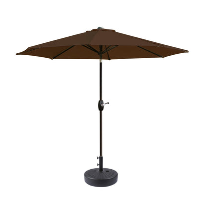Parasol de terrasse Holme de 2,7 mètres et son support de pied