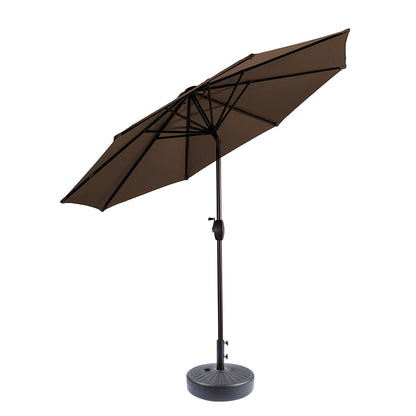 Parasol de terrasse Holme de 2,7 mètres et son support de pied