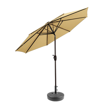 Parasol de terrasse Holme de 2,7 mètres et son support de pied