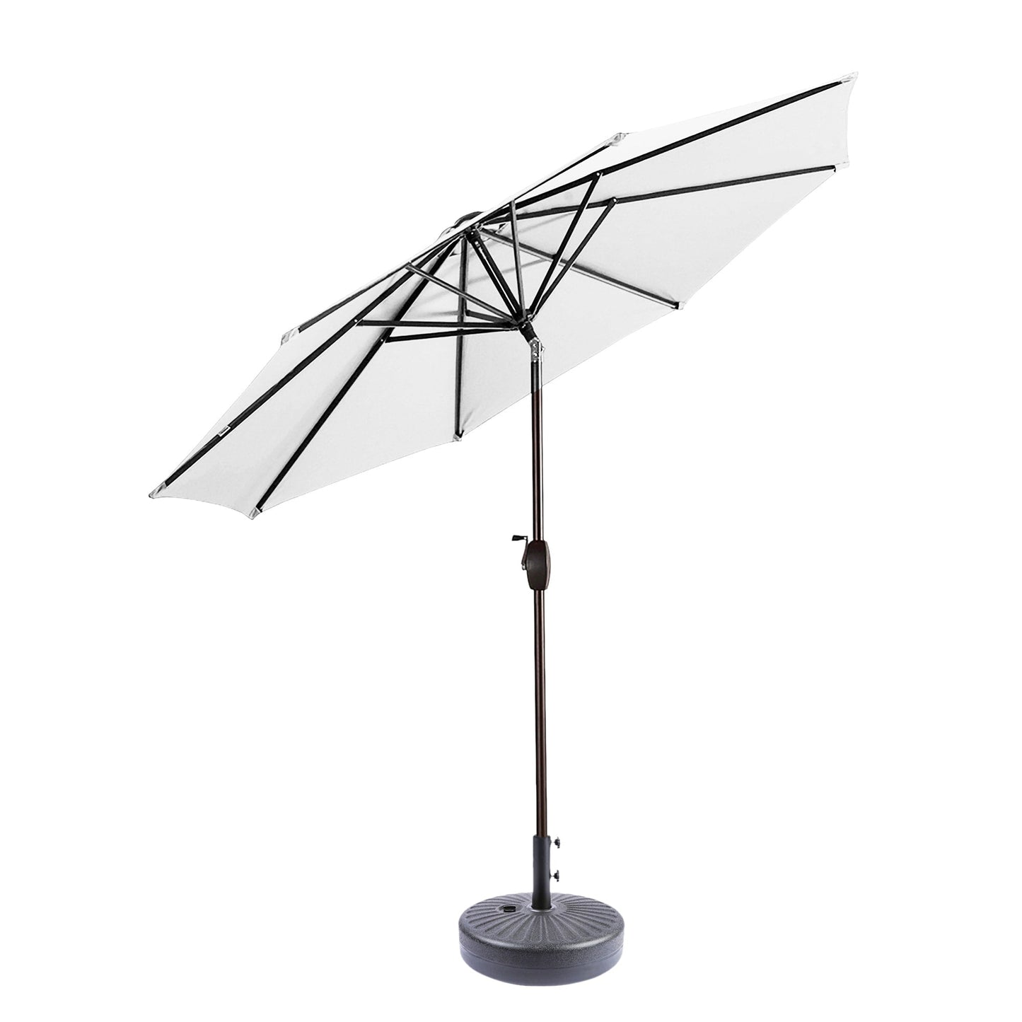 Parasol de terrasse Holme de 2,7 mètres et son support de pied