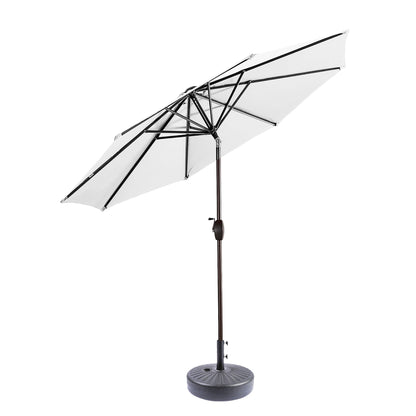Parasol de terrasse Holme de 2,7 mètres et son support de pied