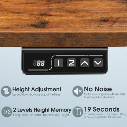 Bureau debout électrique à hauteur réglable Homall