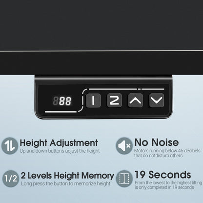 Bureau debout électrique à hauteur réglable Homall