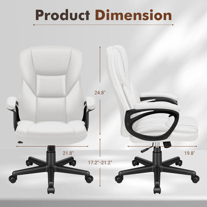 Chaise de bureau Homall, dossier haut, ergonomique, pour ordinateur, pour cadres.