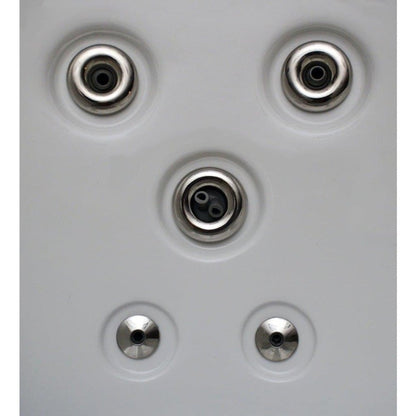 Spa pour la maison et le jardin, 5 places, 51 jets, avec jets en acier inoxydable et ozonisation - 80x80x34