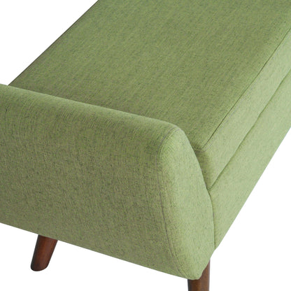 HomePop Banc de rangement moderne en sherpa avec pieds en bois