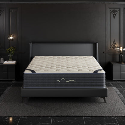 Matelas hybride double face luxueux SweDrea de 35,5 cm (14 po) – Fermeté moyenne/ferme avec les certifications CertiPUR-US, SGS et OEKO-TEX