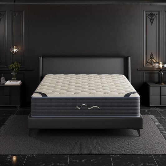 Matelas hybride double face luxueux SweDrea de 35,5 cm (14 po) – Fermeté moyenne/ferme avec les certifications CertiPUR-US, SGS et OEKO-TEX
