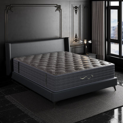 Matelas hybride double face luxueux SweDrea de 35,5 cm (14 po) – Fermeté moyenne/ferme avec les certifications CertiPUR-US, SGS et OEKO-TEX
