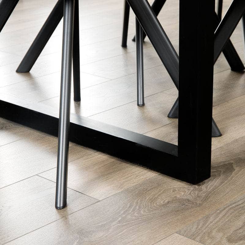 Lincoln Extendable Dining Table & 6 Taupe Aspen Chairs