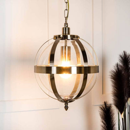 Lucca Pendant Light - Antique Brass