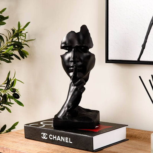 The Silent Face Figurine - Black