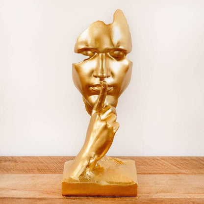 The Silent Face Figurine - Gold