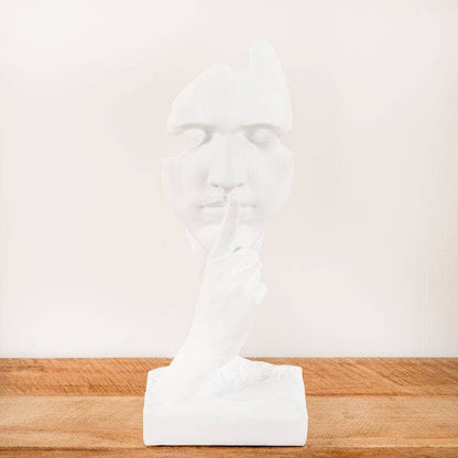 The Silent Face Figurine - White