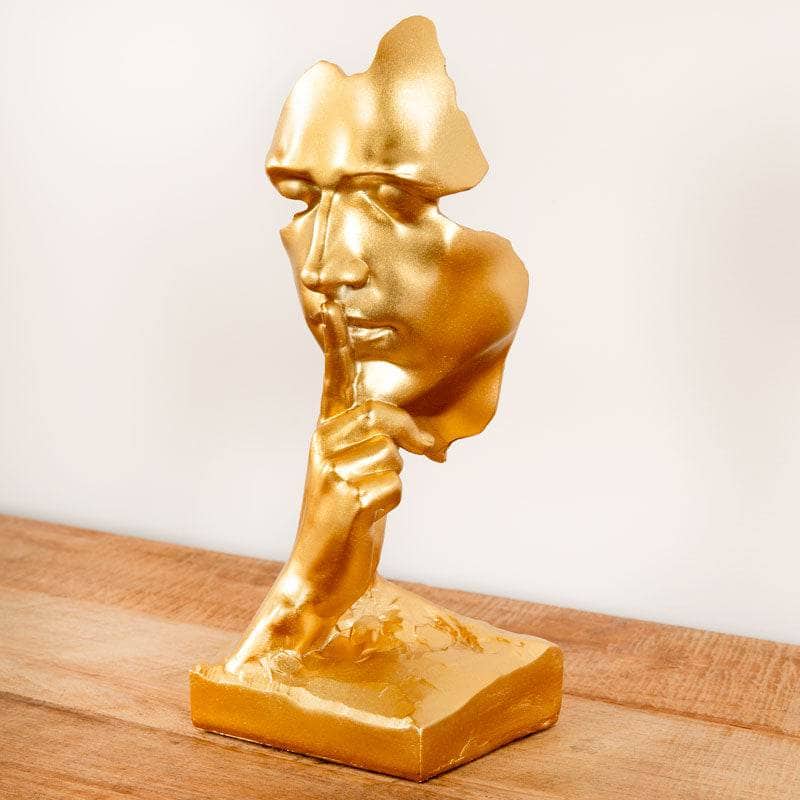 The Silent Face Figurine - Gold