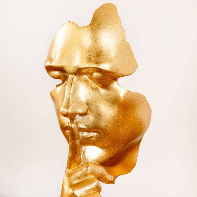 The Silent Face Figurine - Gold