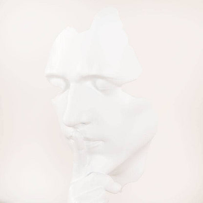 The Silent Face Figurine - White
