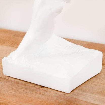 The Silent Face Figurine - White