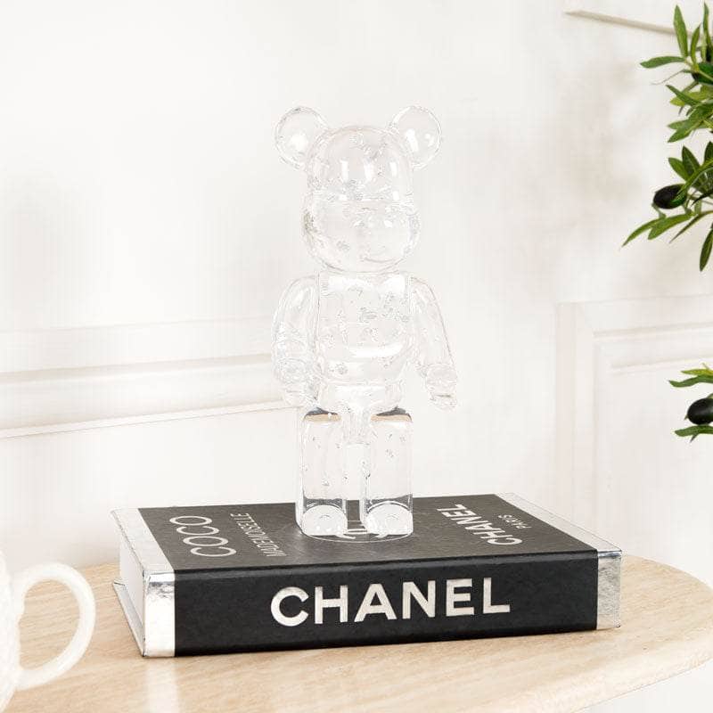 Luxury Bear Figurine - Silver Foil