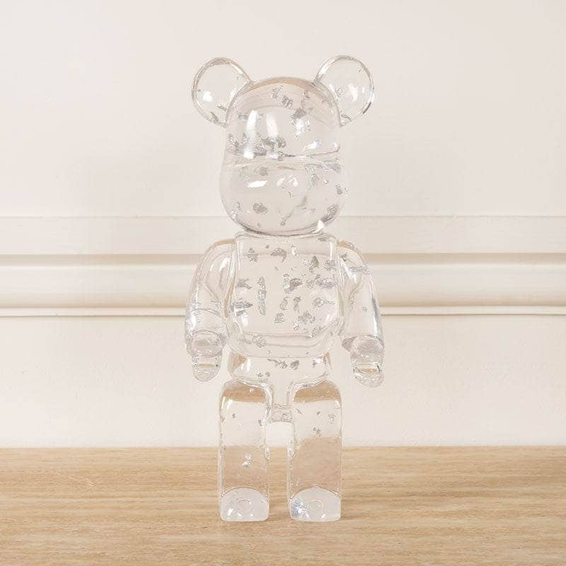 Luxury Bear Figurine - Silver Foil