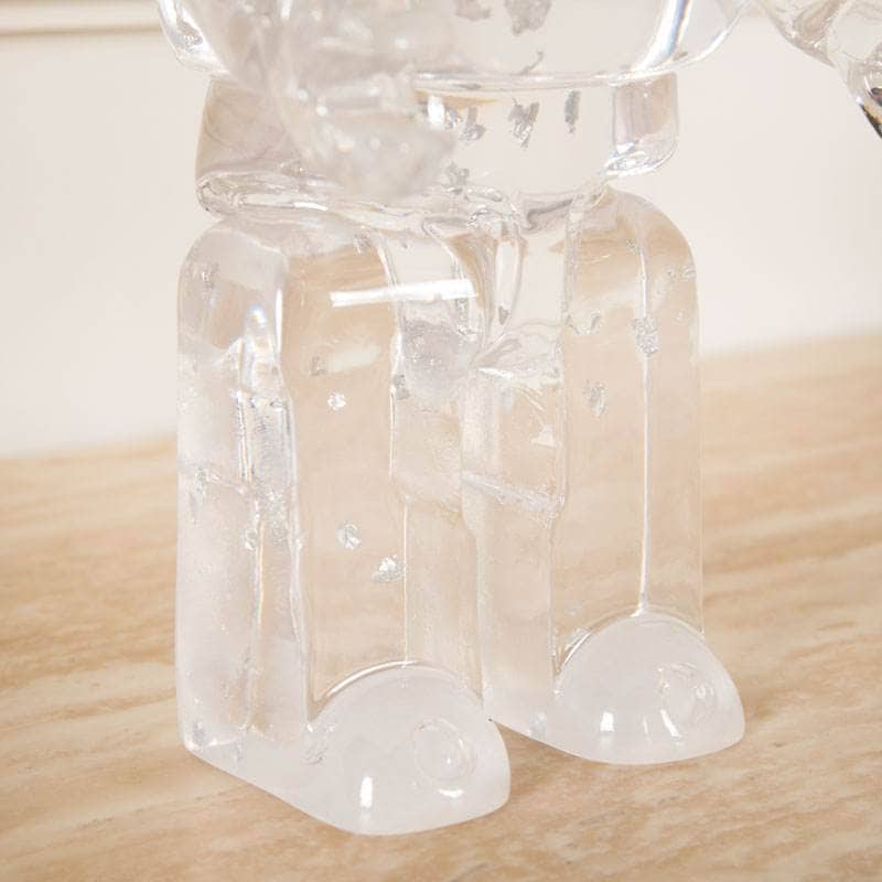 Luxury Bear Figurine - Silver Foil