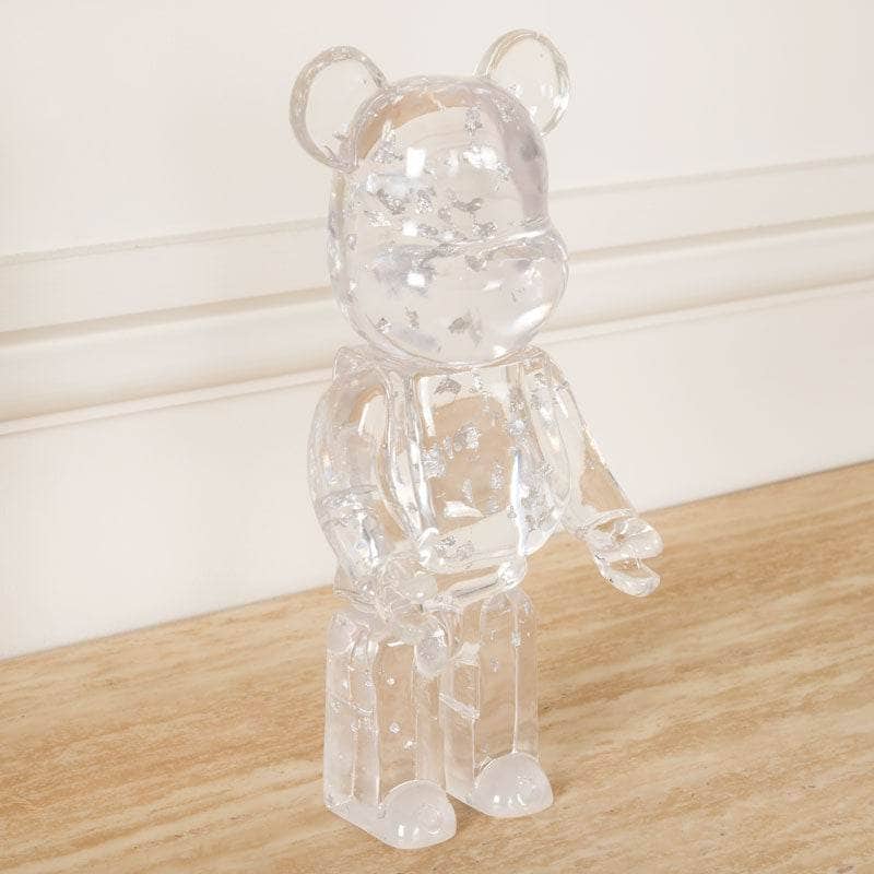 Luxury Bear Figurine - Silver Foil