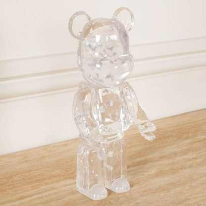 Luxury Bear Figurine - Silver Foil