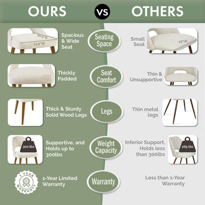 INK IVY Nola Chaises de salle à manger rembourrées avec dossier ajouré (lot de 2)