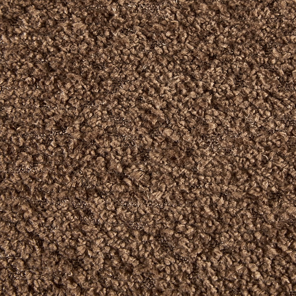 Banc de rangement incurvé à style bouclé Bailey d'INK IVY