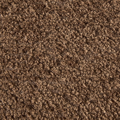 Banc de rangement incurvé à style bouclé Bailey d'INK IVY