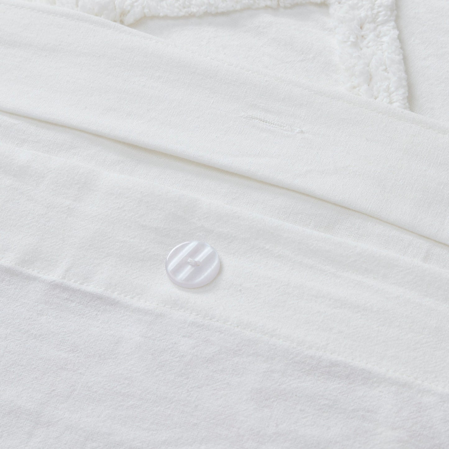 INK+IVY Mila 3 Piece Cotton Duvet Cover Set with Chenille Tufting