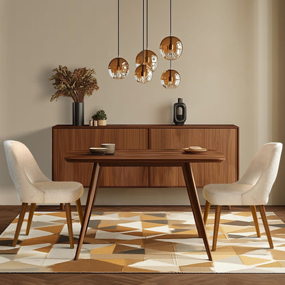 INK IVY Nola Chaises de salle à manger rembourrées avec dossier ajouré (lot de 2)