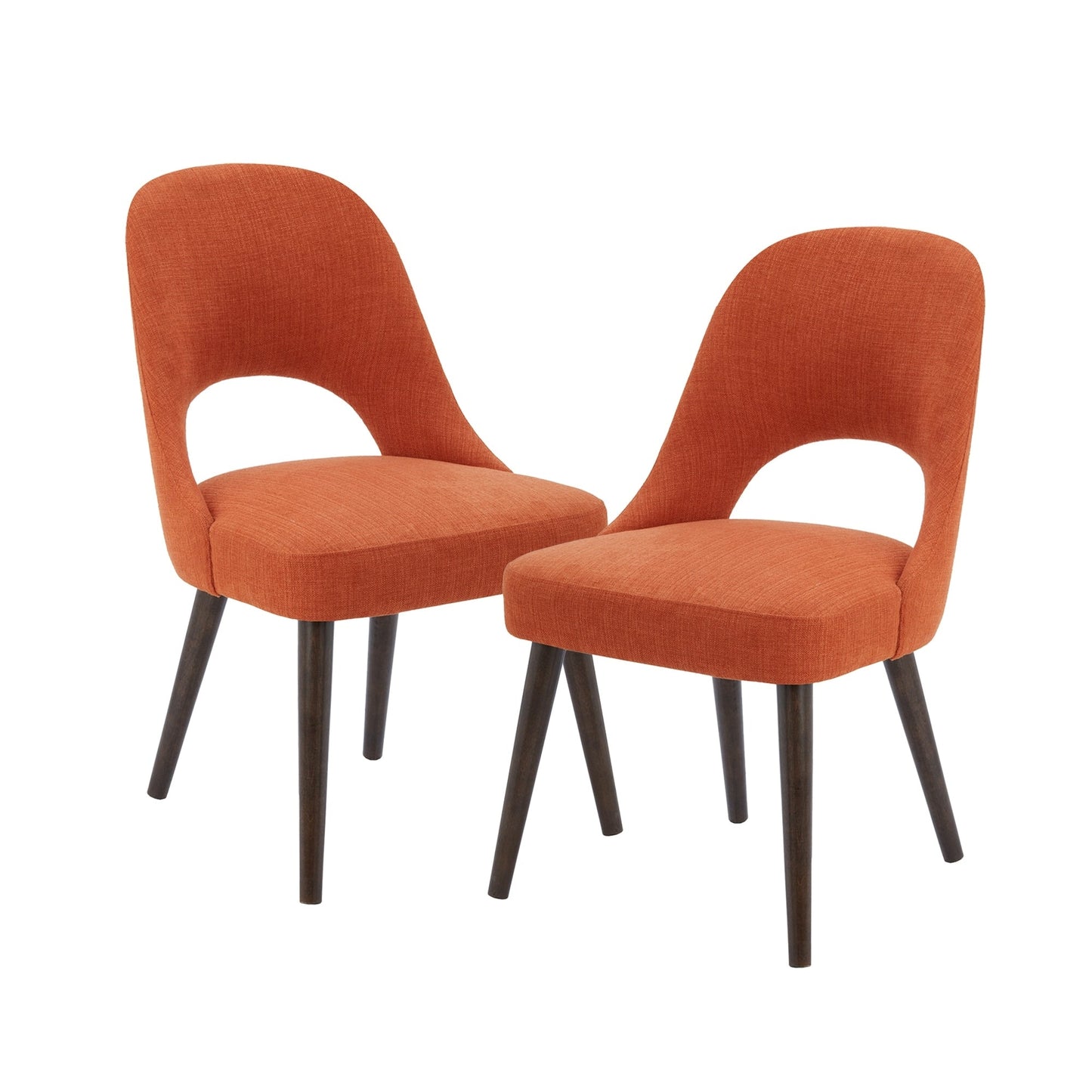 INK IVY Nola Chaises de salle à manger rembourrées avec dossier ajouré (lot de 2)