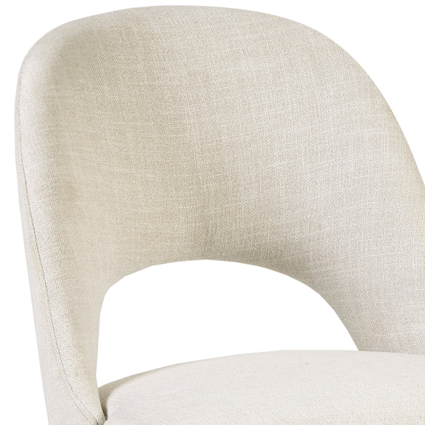 INK IVY Nola Chaises de salle à manger rembourrées avec dossier ajouré (lot de 2)