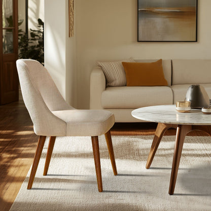 INK IVY Nola Chaises de salle à manger rembourrées avec dossier ajouré (lot de 2)