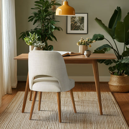 INK IVY Nola Chaises de salle à manger rembourrées avec dossier ajouré (lot de 2)