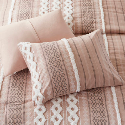 INK+IVY Imani Cotton Printed Comforter Set with Chenille