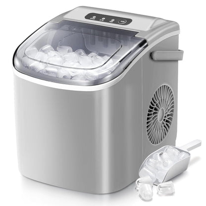Ice Makers Countertop, Portable Ice Maker Machine with Handle, Self-Cleaning Ice Maker, for Home/Office/Kitchen