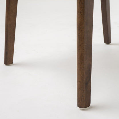 Chaise de salle à manger Abrielle en bois d'acacia rembourré, style moderne du milieu du siècle, par Christopher Knight Home (lot de 2)